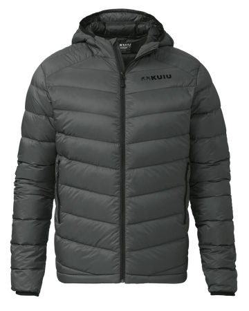 Super Down LT Hooded Jacket | Gunmetal