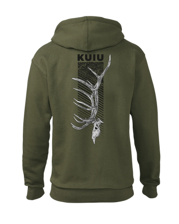 KUIU Elk Skull Hoodie | Army