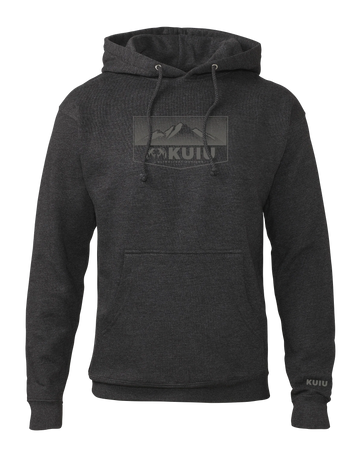 KUIU Ultralight Mountain Logo Hoodie | Charcoal