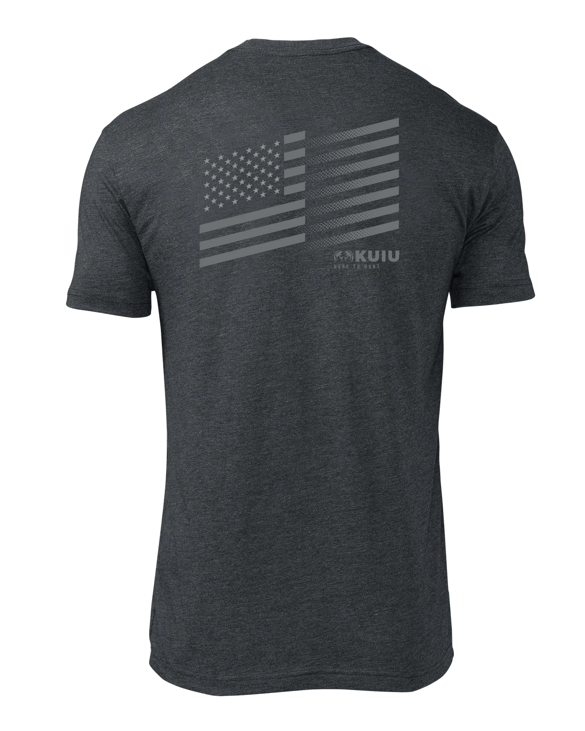 KUIU Solid Flag Fade T-Shirt | Charcoal