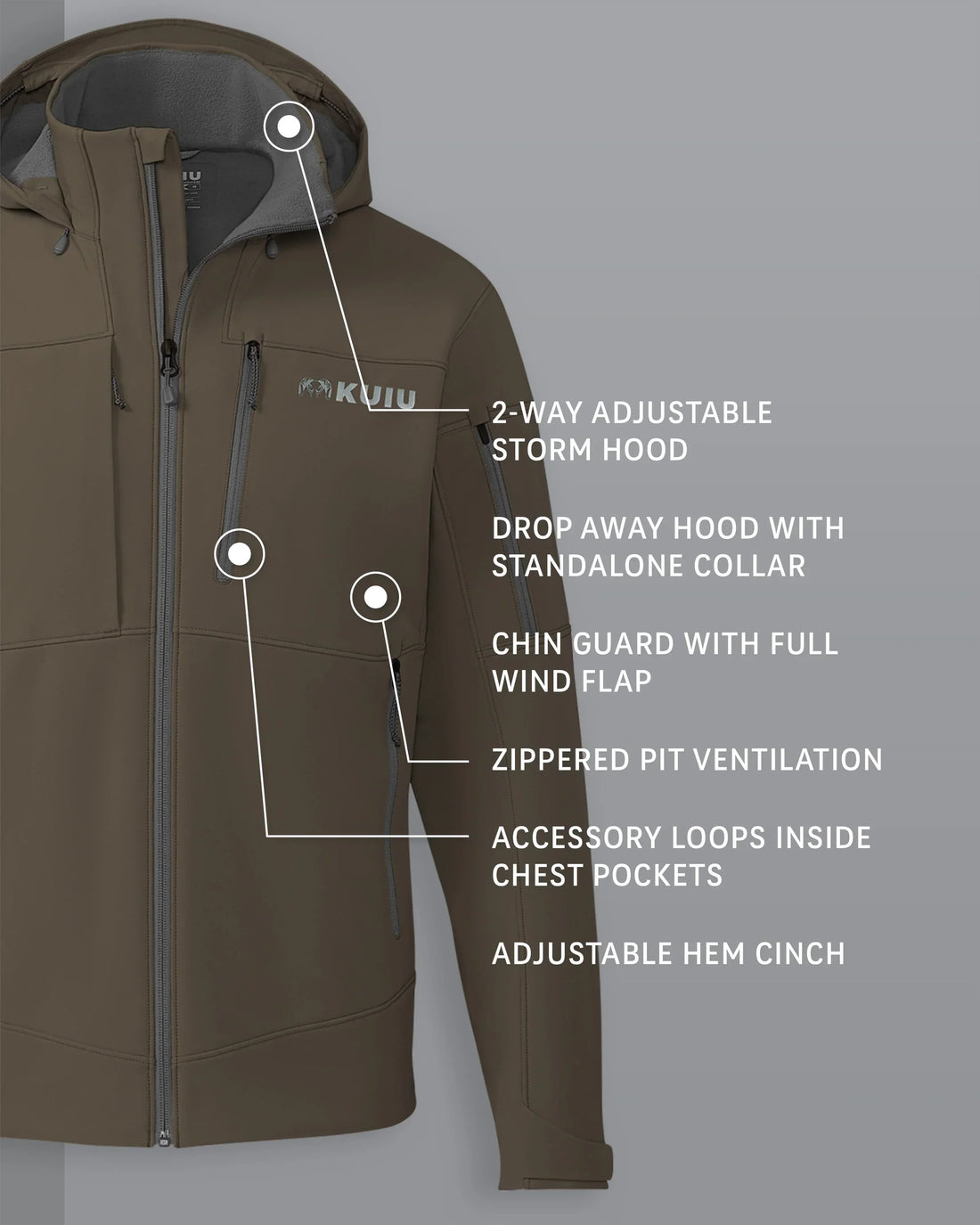 Guide PRO Hooded Jacket | Major Brown