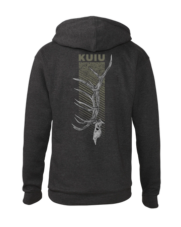 KUIU Elk Skull Hoodie | Charcoal