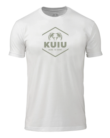 KUIU Stacked Here to Hunt T-Shirt | White