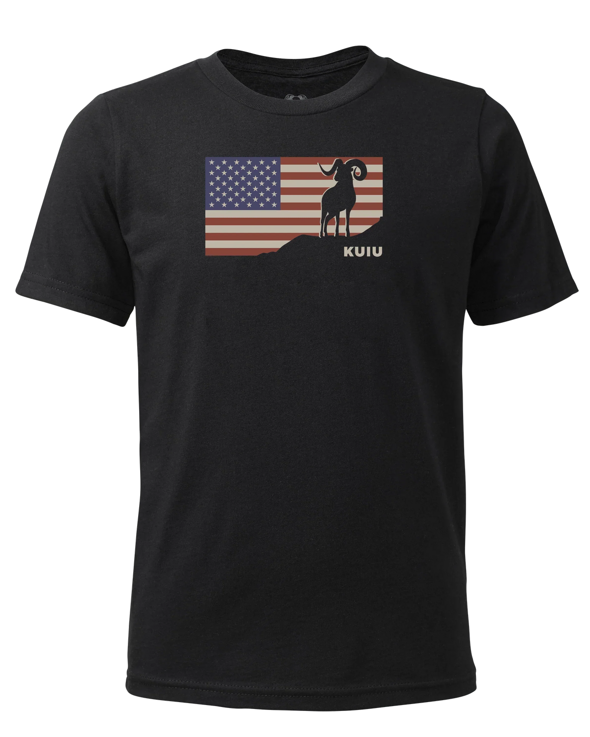 Youth Ram Flag T-Shirt | Black