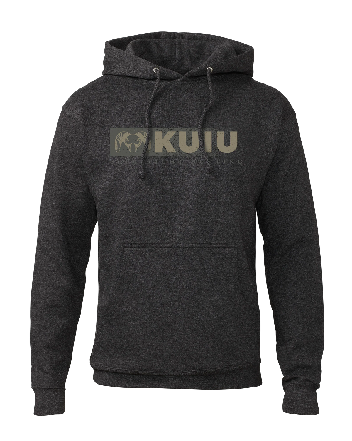 KUIU Distressed Logo Hoodie | Charcoal