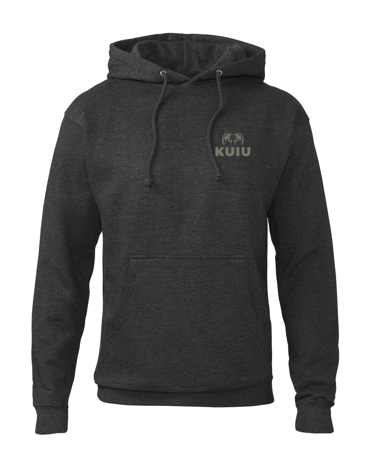 KUIU Topo Back Logo Hoodie | Charcoal
