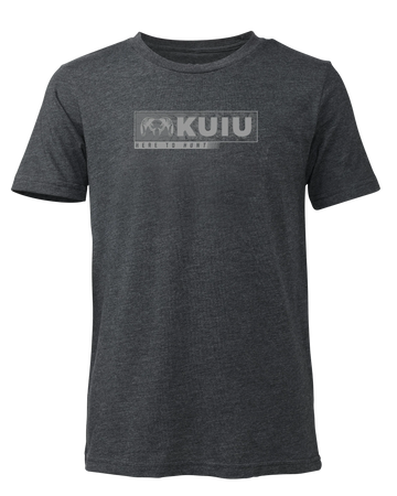 Youth Here to Hunt Gritstone T-Shirt | Charcoal